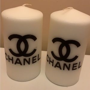 Custom Designer Pillar Candles (1 set of CHANEL)